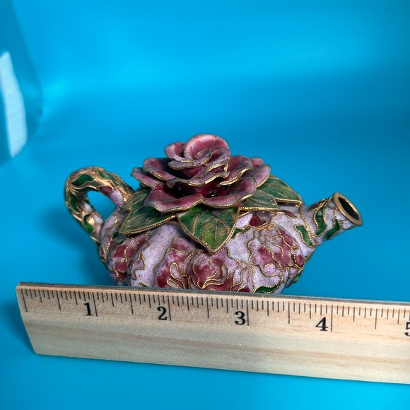 Miniature Cloisonne’ Teapot - Picture 6 of 6